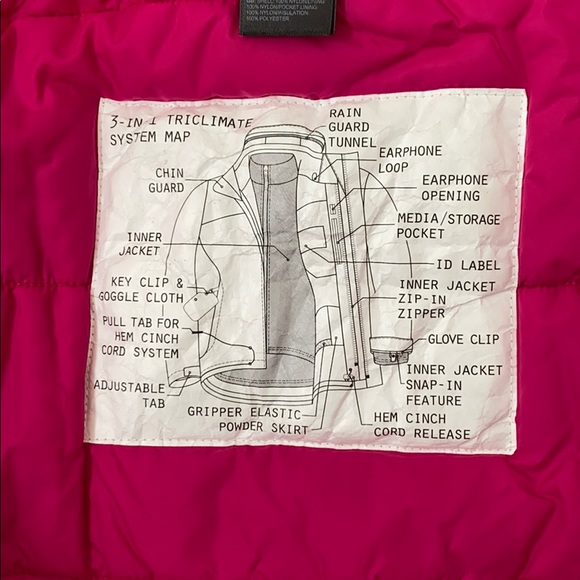 Girls North face winter jacket - Picture 5 of 7